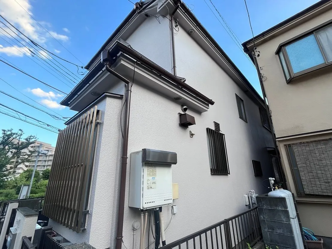 昭島市　外壁塗装　屋根カバー